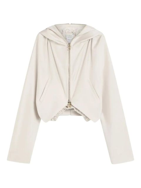 Sportmax hooded zip-front jacket - Neutrals - zdjęcie produktu nr 1