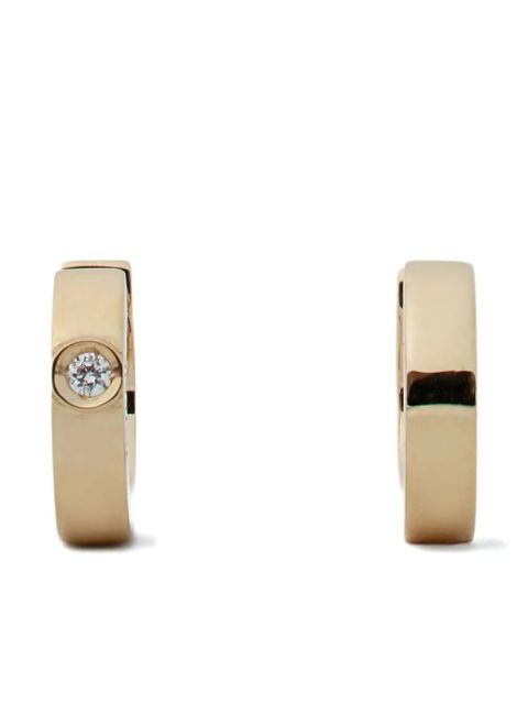TOTEME 18K yellow gold diamond earrings - zdjęcie produktu nr 1