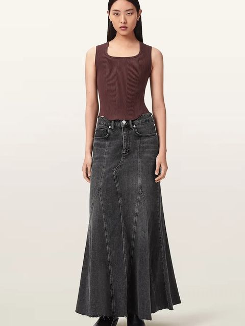 AllSaints spódnica jeansowa ALMA - zdjęcie produktu nr 2