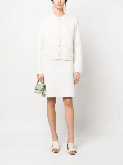 Lanvin high-waisted straight skirt - White - zdjęcie produktu nr 2