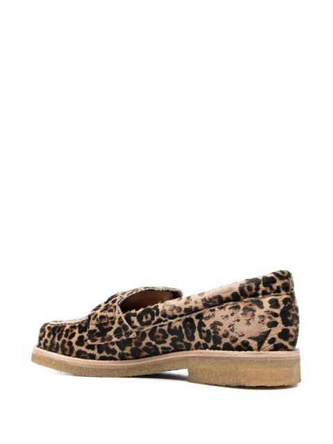 Golden Goose leopard-print round-toe loafers - Brown - zdjęcie produktu nr 2