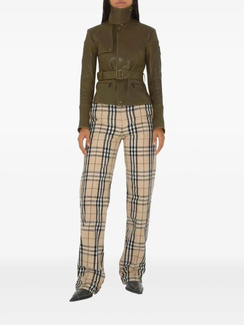 Burberry check pattern jeans - Neutrals - zdjęcie produktu nr 2