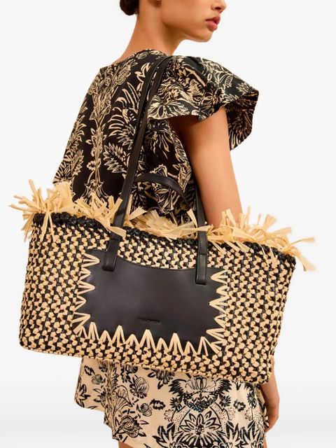 Ulla Johnson small Lali fringe-trim tote bag - Neutrals - zdjęcie produktu nr 2