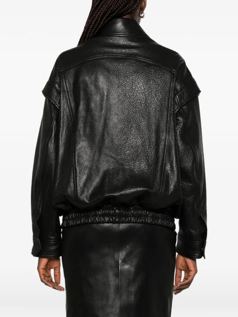 Nour Hammour Micah leather jacket - Black