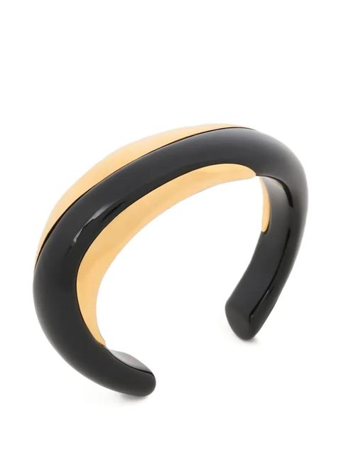 Chloé Glaze Cuff ivory gold bracelet
