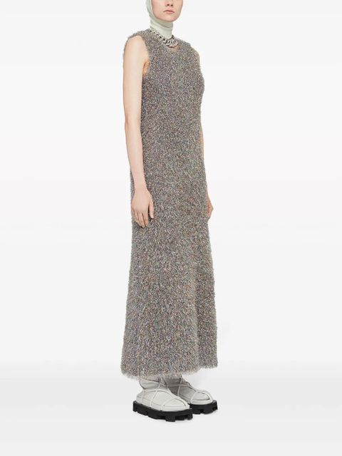 Jil Sander V-neck sleeveless midi dress - Silver