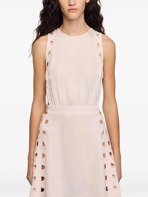 SANDRO cut-out-detail maxi dress - Pink