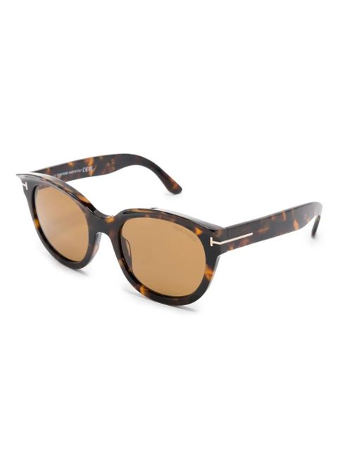 TOM FORD Eyewear Tamara oversize-frame sunglasses - Brown - zdjęcie produktu nr 2