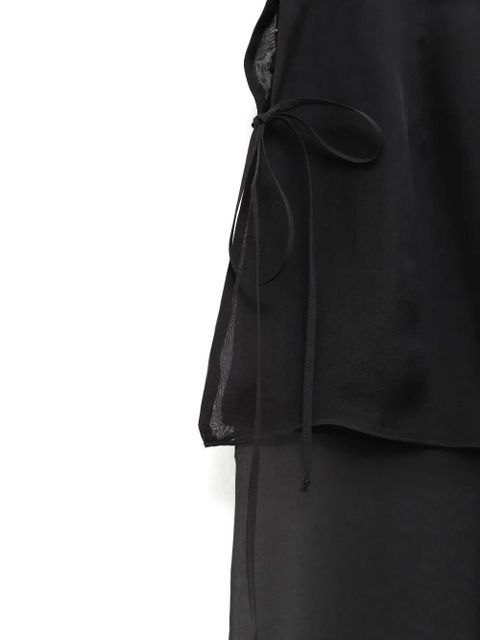 Paloma Wool No 2018 Silk Archive layered trousers - Black