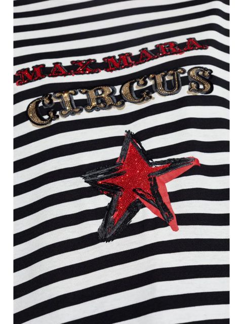 Max Mara striped cotton T-shirt - Black