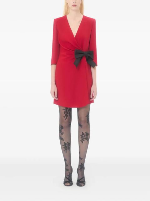 Valentino Garavani bow-detail mini dress - Red