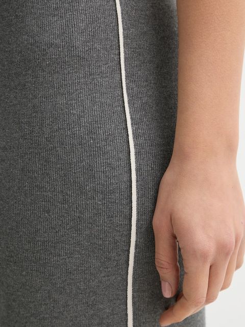 United Colors of Benetton spodnie dresowe damskie kolor szary z aplikacją 17Q3DF013