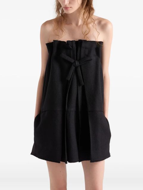 Prada bow-detailed pleated dress - Black - zdjęcie produktu nr 2