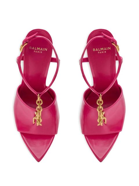 Balmain 95mm Sync pointed-toe sandals - Pink