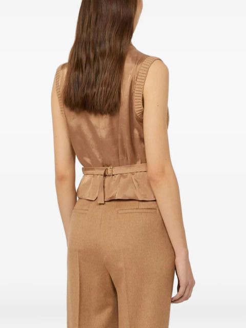 Max Mara V-neck waistcoat - Neutrals - zdjęcie produktu nr 2