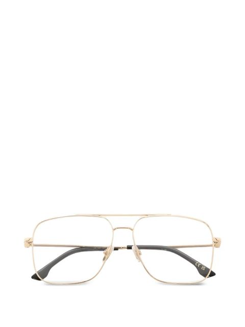 Victoria Beckham double-bridge square-frame glasses - Gold - zdjęcie produktu nr 1