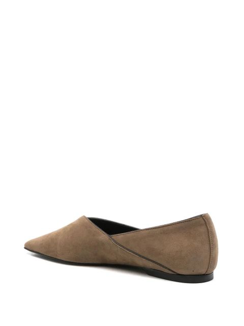 TOTEME suede ballet flats - Brown