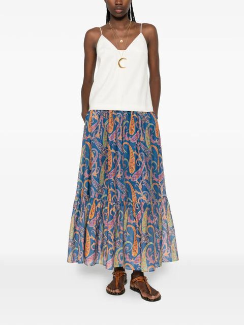 ETRO paisley-print maxi skirt - Blue - zdjęcie produktu nr 2
