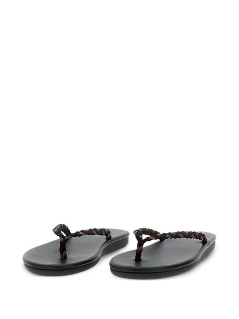 Ancient Greek Sandals Saionara braided flip-flops - Black
