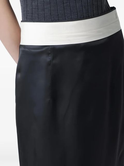 Róhe inside-out midi skirt - Black