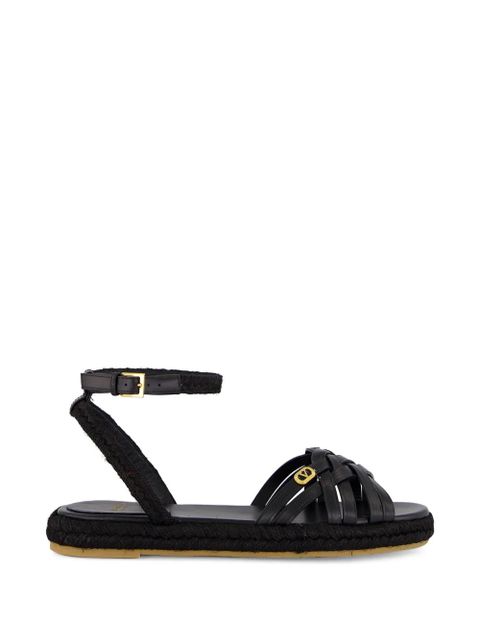 Valentino Garavani VLogo Signature interwoven sandals - Black - zdjęcie produktu nr 1