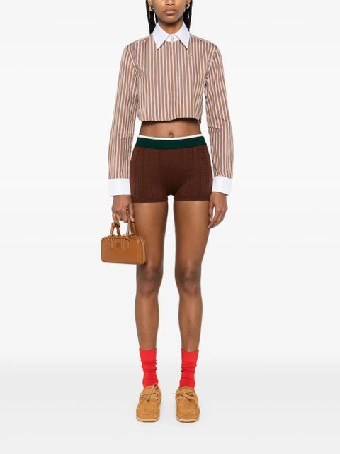 Casablanca cotton striped shirt - Brown