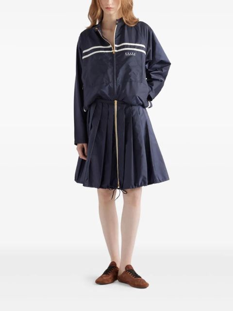Prada Re-Nylon pleated mini skirt - Blue