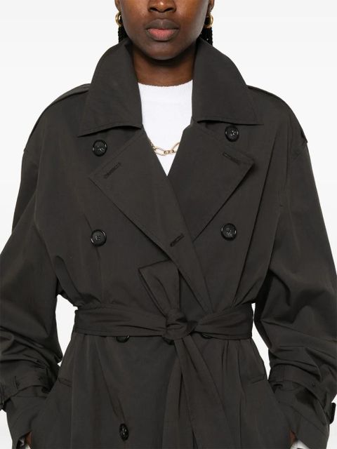 TOTEME crisp summer trench coat - Black