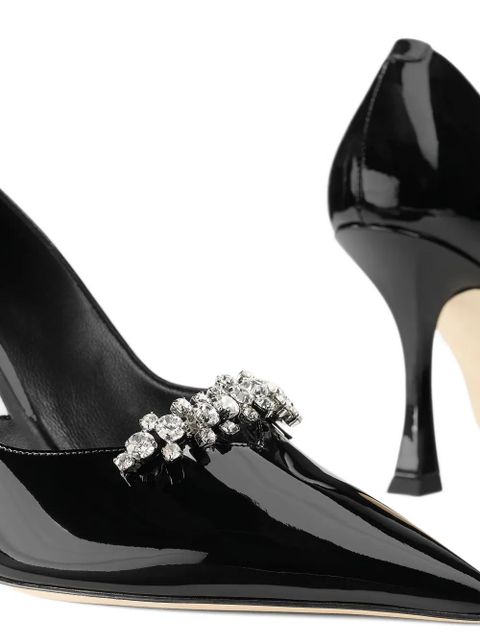 Jimmy Choo 90mm Belinda pointed-toe pumps - Black