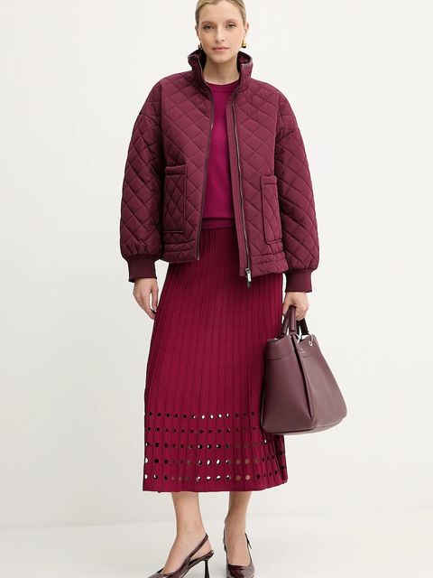 Armani Exchange kurtka kolor bordowy przejściowa oversize XW000683 AF16200 - zdjęcie produktu nr 2