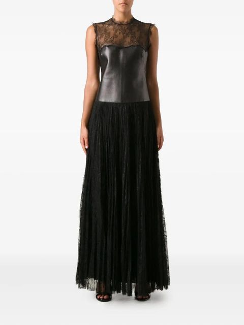 Valentino Garavani lace-panel corset-design gown - Black - zdjęcie produktu nr 2