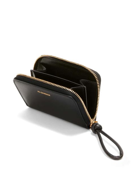 Jil Sander logo-plaque zip-up purse - Black - zdjęcie produktu nr 2