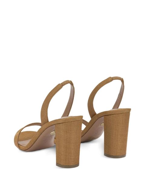 Aquazzura woven slingback sandals - Neutrals