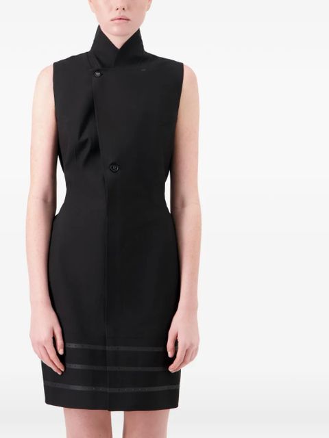 Coperni button fastening tailored dress - Black