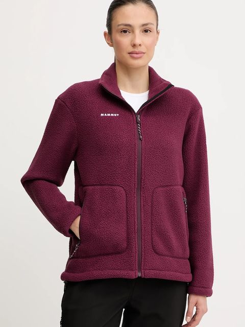 Mammut bluza sportowa Falera kolor bordowy gładka 1014.05830 - zdjęcie produktu nr 1