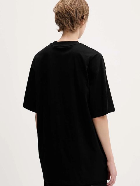 Hugo Blue t-shirt bawełniany damski kolor czarny 50550141