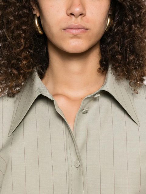 Jil Sander pinstriped shirt - Green