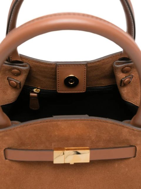 DeMellier medium New York buckled tote bag - Brown