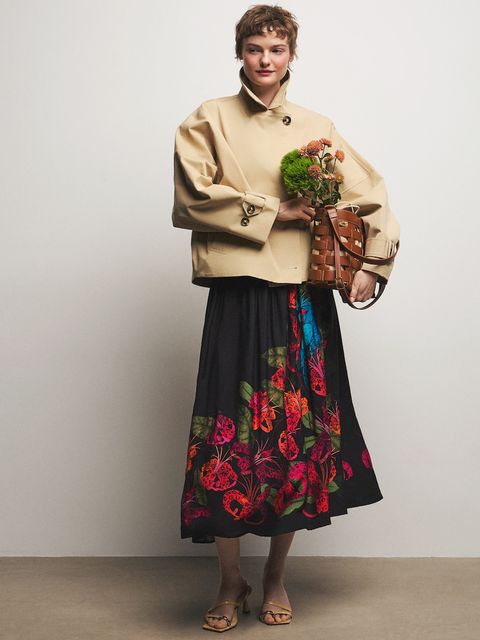 Medicine spódnica trapezowa z wiskozą - zdjęcie produktu nr 2