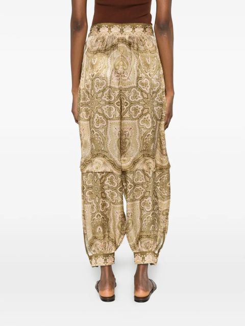 ZIMMERMANN paisley trousers - Neutrals