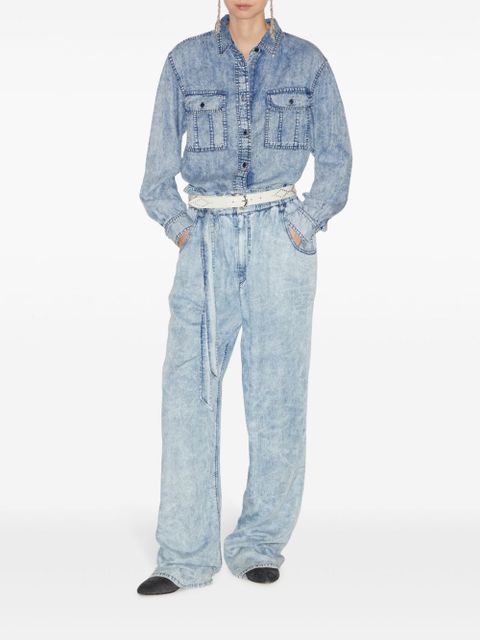 MARANT ÉTOILE Tahisia button-up denim shirt - Blue