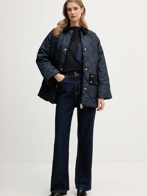 Barbour bluza Saima damska kolor granatowy gładka LOL0664