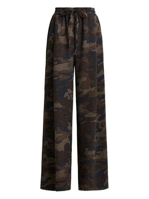 Essentiel Antwerp Itchy camouflage-textured trousers - Brown - zdjęcie produktu nr 1