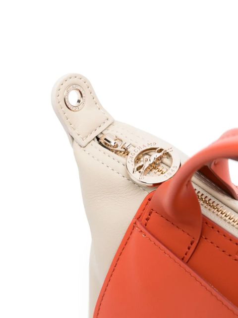 Longchamp Le Pliage Xtra XS leather tote bag - Neutrals