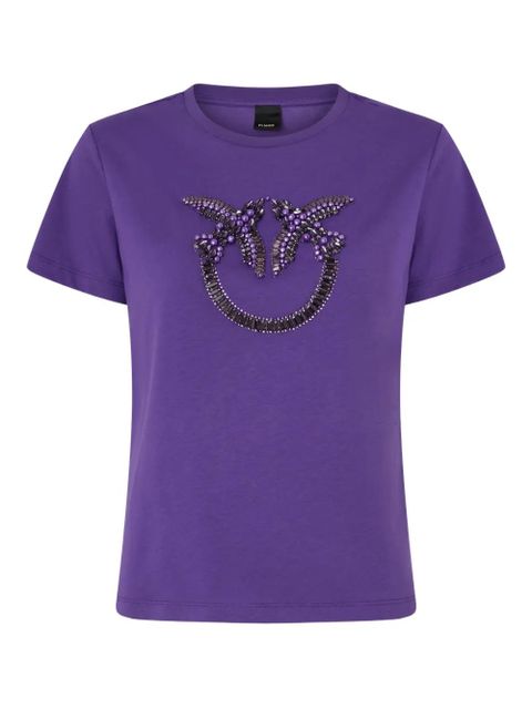 PINKO bead-embellished T-shirt - Purple - zdjęcie produktu nr 1