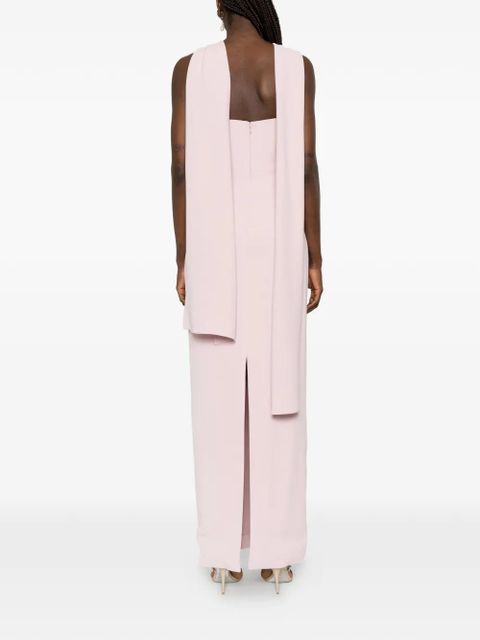 Solace London Rona crossover maxi dress - Pink