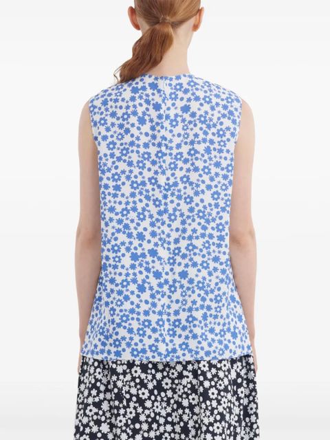 Marni floral-print top - Blue - zdjęcie produktu nr 1