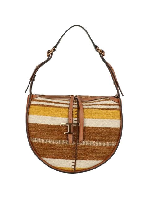 Tod's striped logo shoulder bag - Neutrals - zdjęcie produktu nr 1