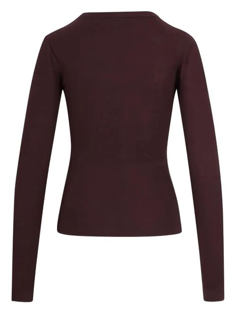 AGOLDE Pierce cut-out longsleeve T-shirt - Brown - zdjęcie produktu nr 2