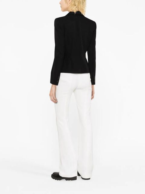 Alexander McQueen zip-embellished single-breasted blazer - Black